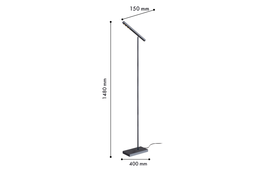 Торшеры - изображение №3 "Торшер Celler L400*W150*H1480 LED*9W"  на www.Angstrem-mebel.ru