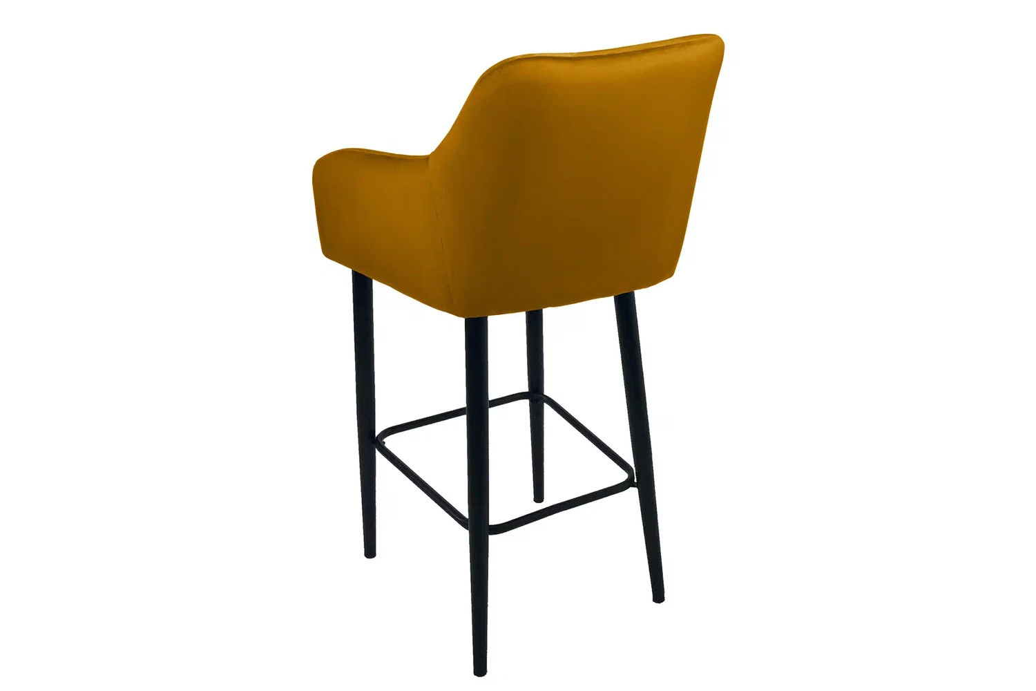 Стулья - изображение №5 "Кресло барное Отэм горчичный / опоры черные"  на www.Angstrem-mebel.ru