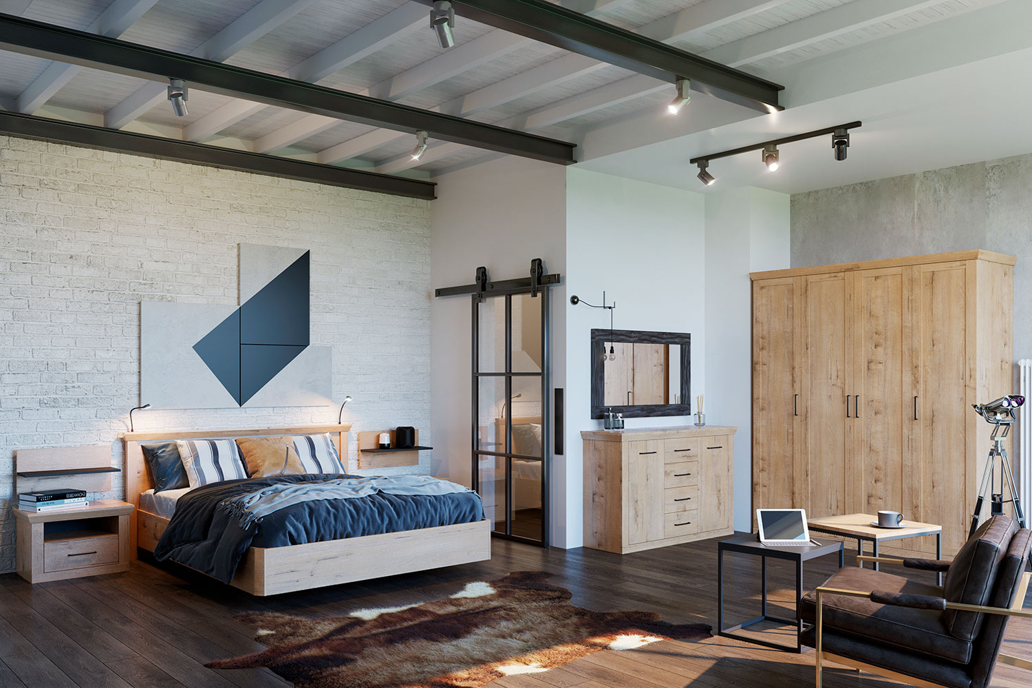 Двуспальные кровати - изображение №6 "Кровать Магнум 160 х 200"  на www.Angstrem-mebel.ru