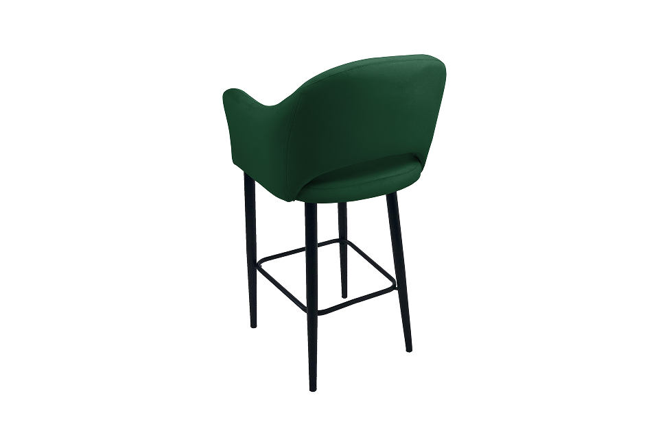 Барные стулья - изображение №3 "Кресло барное Грейс зеленый / опоры серые"  на www.Angstrem-mebel.ru