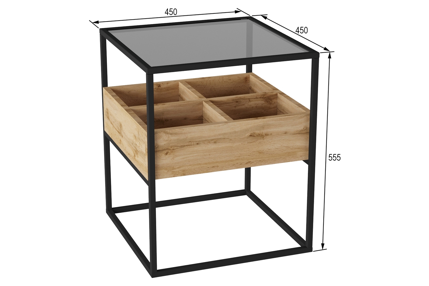Прикроватные тумбы - изображение №7 "Прикроватная тумба Кассо"  на www.Angstrem-mebel.ru