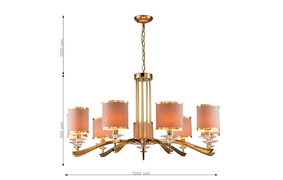 Люстры - изображение №9 "Подвесная люстра Rocca 2689-9P"  на www.Angstrem-mebel.ru