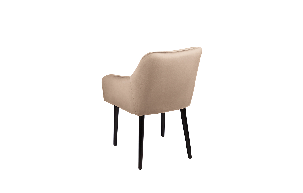 Кухонные стулья - изображение №4 "Стул-кресло Отэм бежевый / опоры черные"  на www.Angstrem-mebel.ru