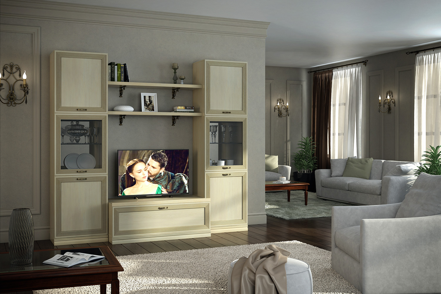 Распашные шкафы - изображение №5 "Шкаф Адажио"  на www.Angstrem-mebel.ru