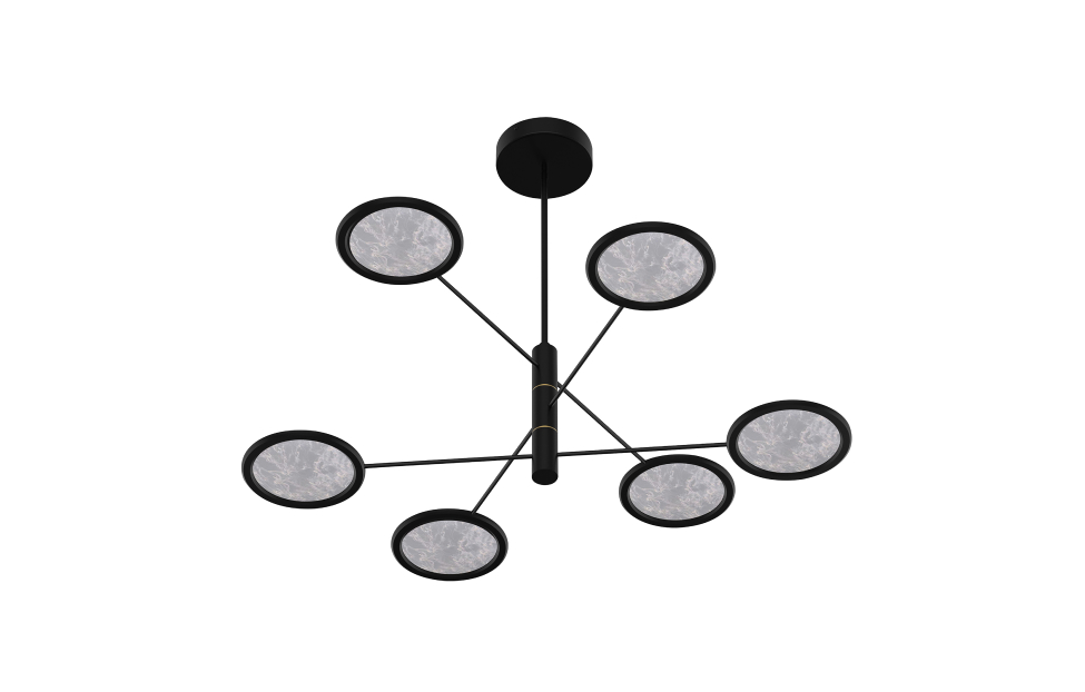 Люстры - изображение №5 "Потолочная люстра Imma (чёрный) D1200*H770 6*LED*9W"  на www.Angstrem-mebel.ru