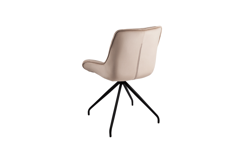 Кухонные стулья - изображение №6 "Стул-кресло Сити поворотный бежевый / опоры черные"  на www.Angstrem-mebel.ru