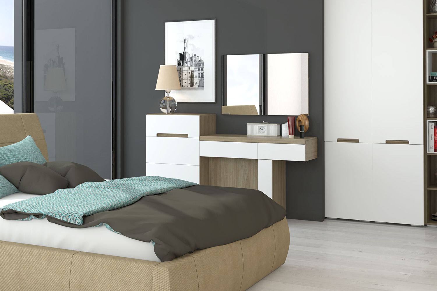 Туалетные столы - изображение №4 "Стол Анри туалетный с выдвижными ящиками"  на www.Angstrem-mebel.ru