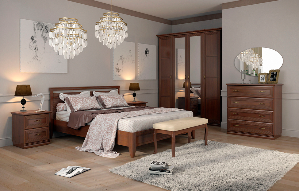 Двуспальные кровати - изображение №3 "Кровать Адажио 140 х 200"  на www.Angstrem-mebel.ru