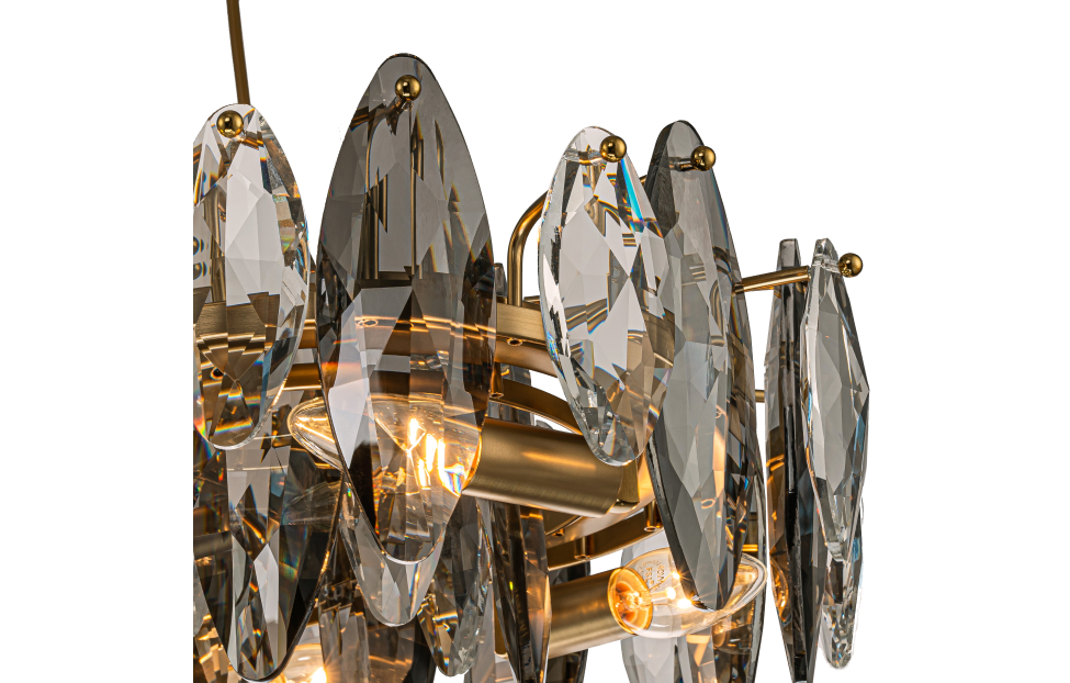 Люстры - изображение №7 "Подвесная люстра Glans L800*W400*H210/1300 8*E14*40W"  на www.Angstrem-mebel.ru