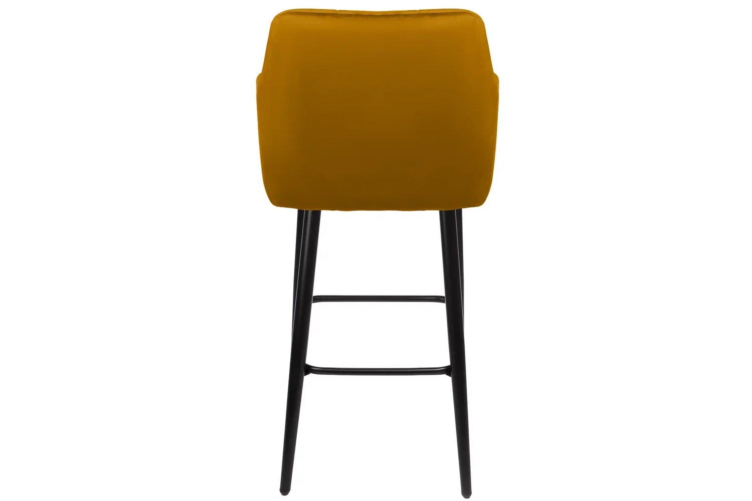 Стулья - изображение №6 "Кресло барное Отэм горчичный / опоры черные"  на www.Angstrem-mebel.ru