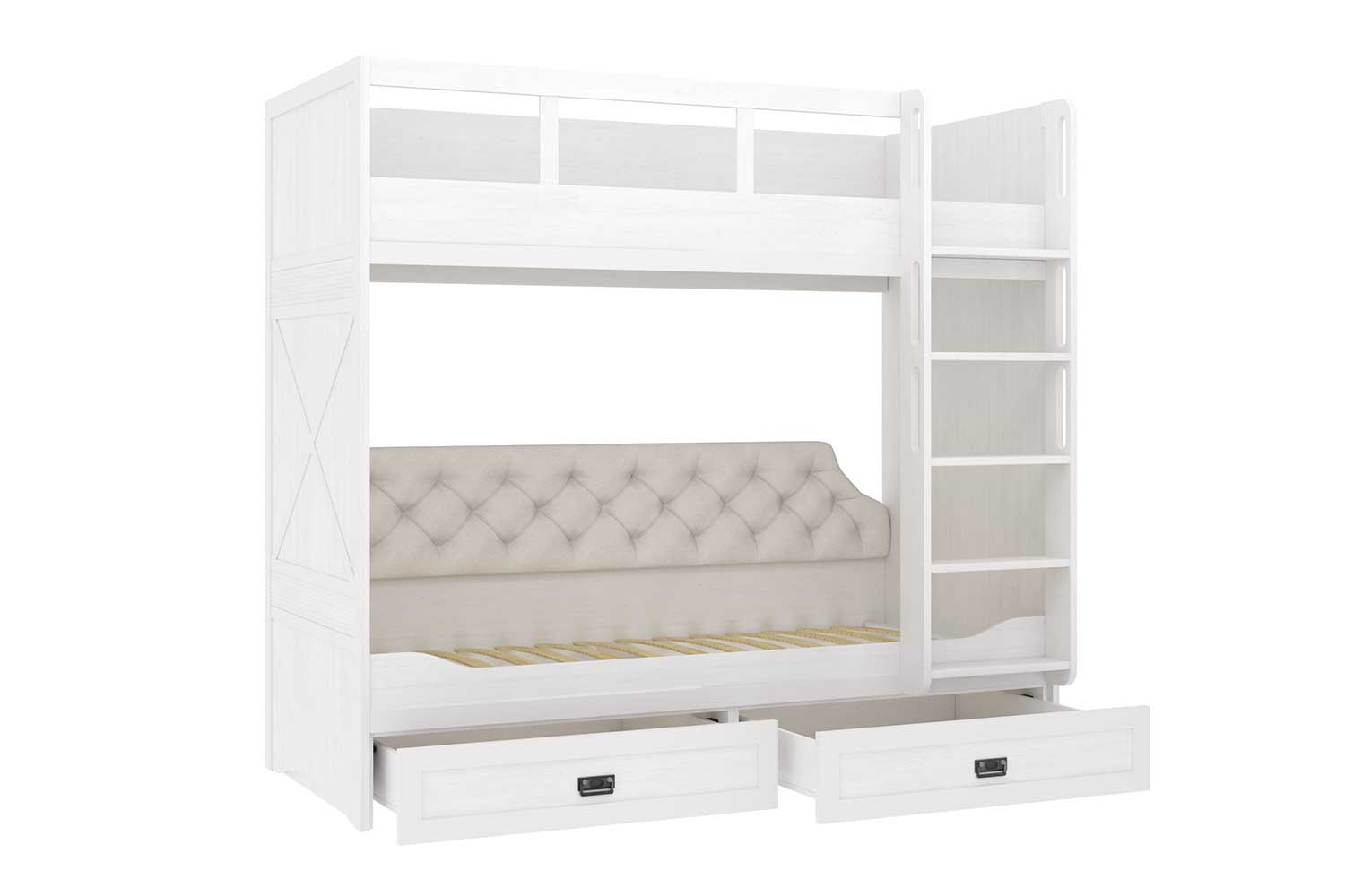 Детские кровати - изображение №7 "Кровать двухъярусная Кантри 90 х 200"  на www.Angstrem-mebel.ru