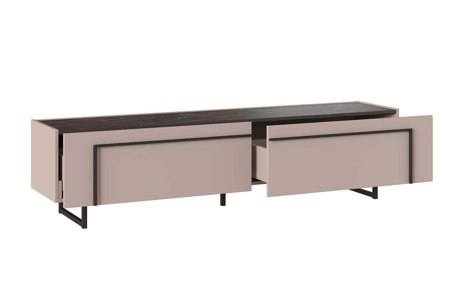 Тумбы под телевизор - изображение №4 "Тумба Милагро под телевизор с выдвижными ящиками"  на www.Angstrem-mebel.ru