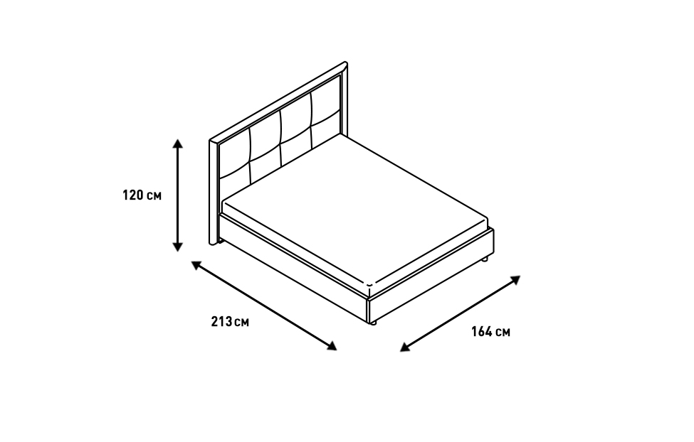 Двуспальные кровати - изображение №16 "Мягкая кровать Дольче 140 х 200 см"  на www.Angstrem-mebel.ru