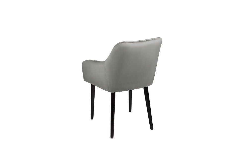 Кухонные стулья - изображение №6 "Стул-кресло Отэм серый / опоры черные"  на www.Angstrem-mebel.ru