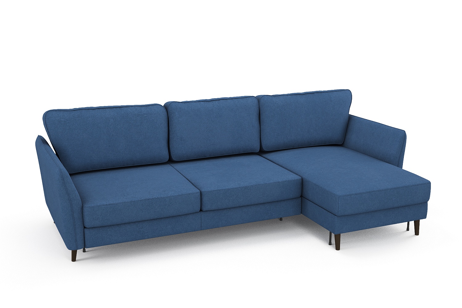 Угловые диваны - изображение №3 "Диван АННИКА NEW 3-х местный с оттоманкой и темными опорами"  на www.Angstrem-mebel.ru