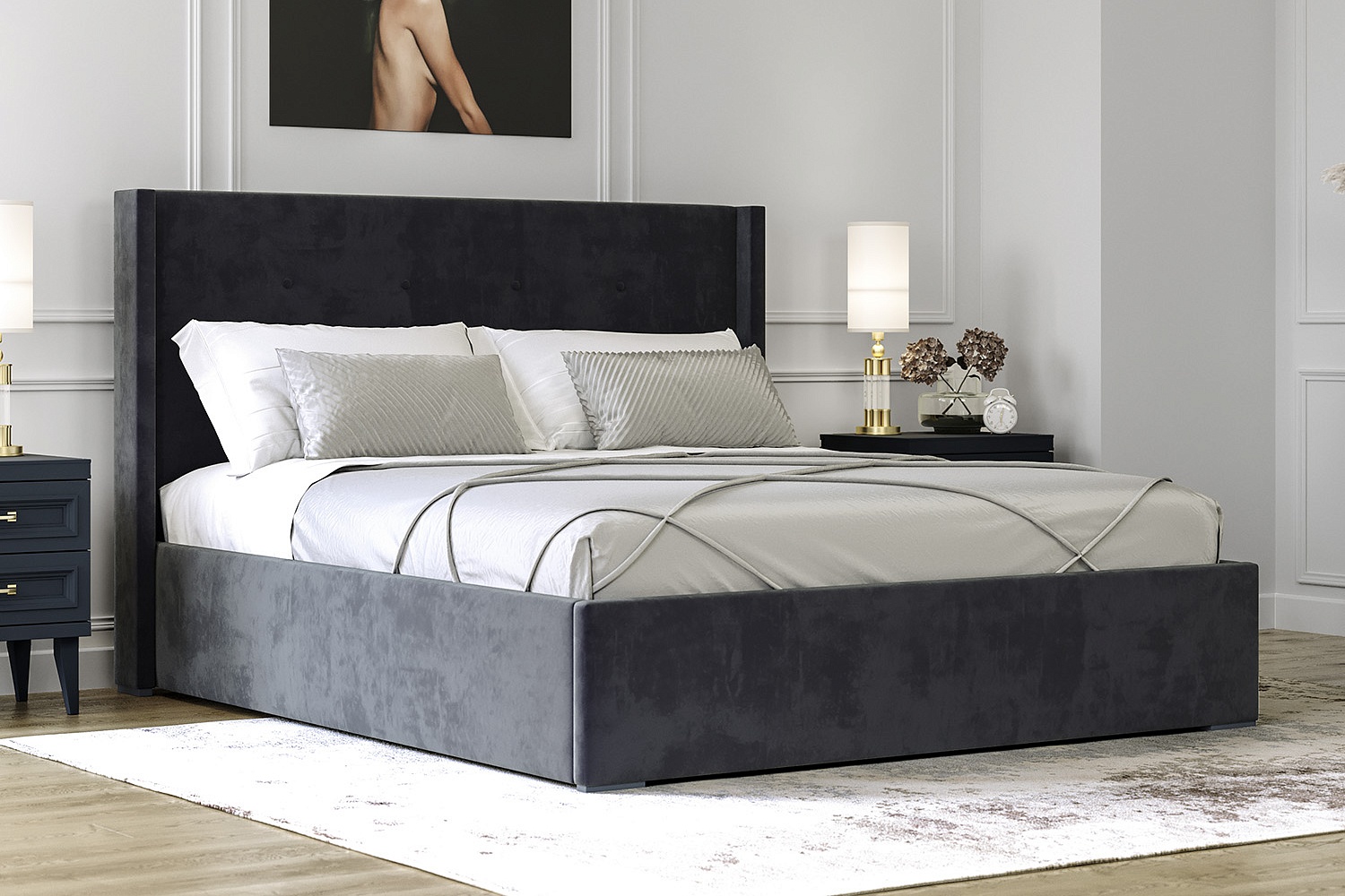 Двуспальные кровати - изображение №3 "Кровать Орландо 160 х 200 см, с подъёмным механизмом"  на www.Angstrem-mebel.ru