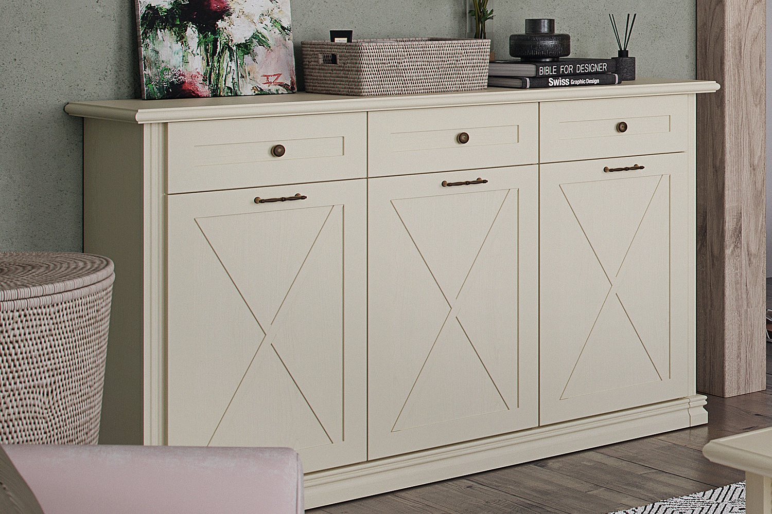 Комоды - изображение №3 "Комод Кантри"  на www.Angstrem-mebel.ru