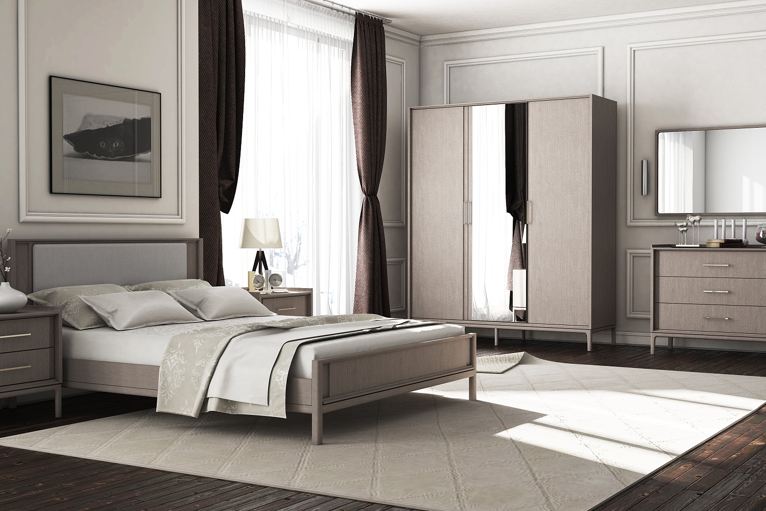 Двуспальные кровати - изображение №3 "Кровать Брюгге 160 х 200"  на www.Angstrem-mebel.ru